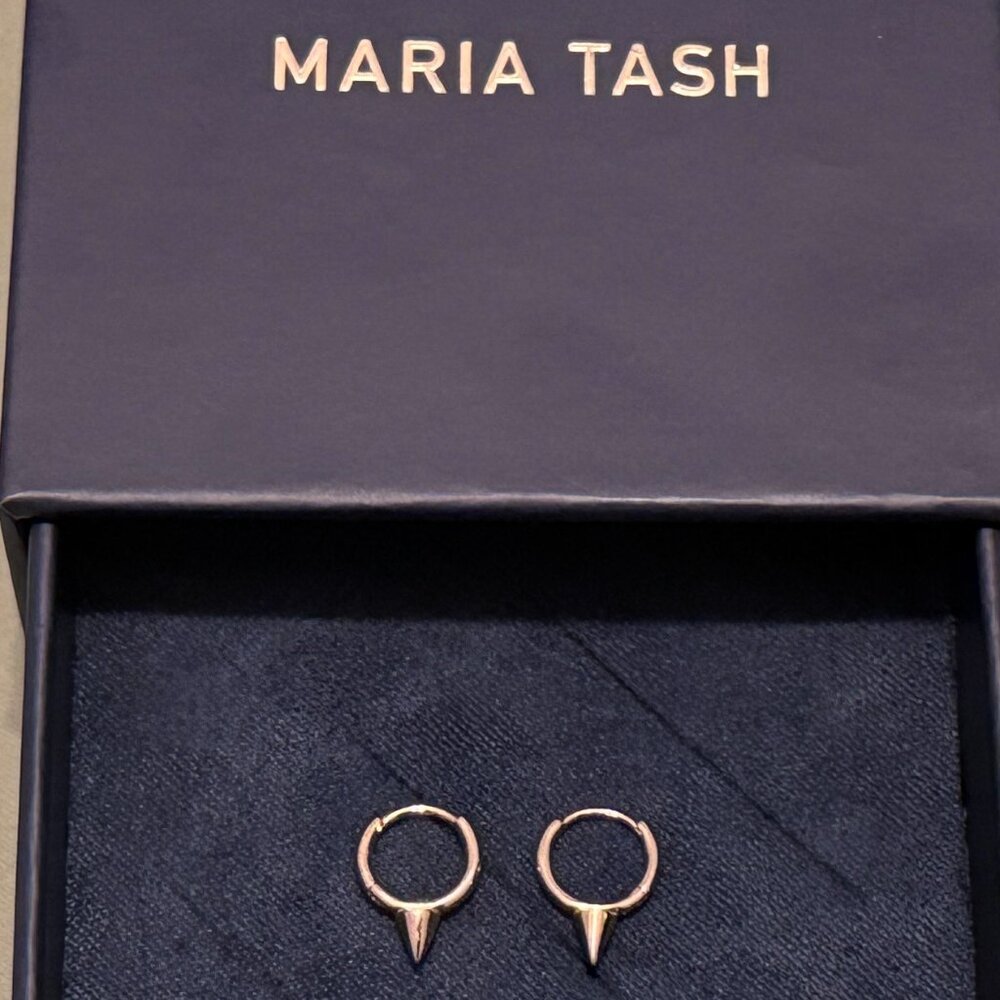 MARIA TASH RG Short Spike Hoop Earring 6.5mm (Single)